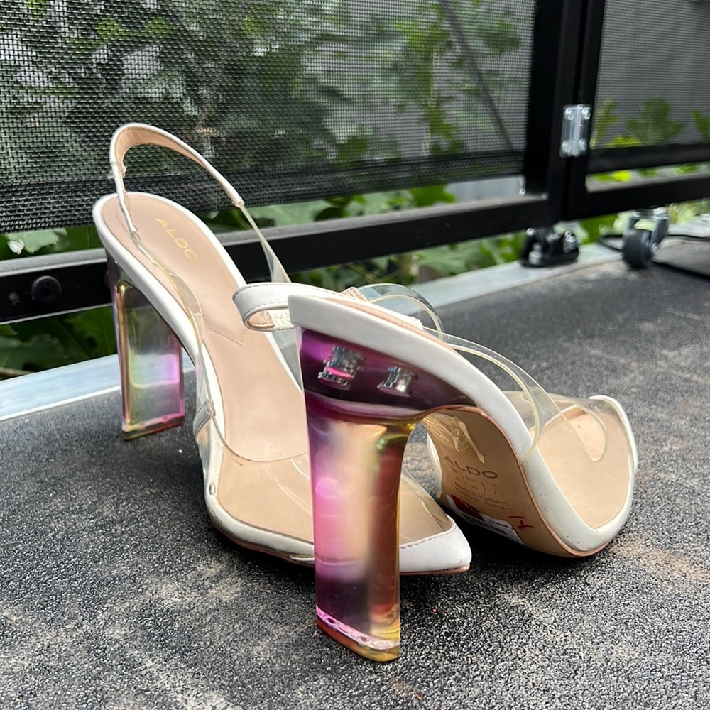 Aldo slingback chunky heels